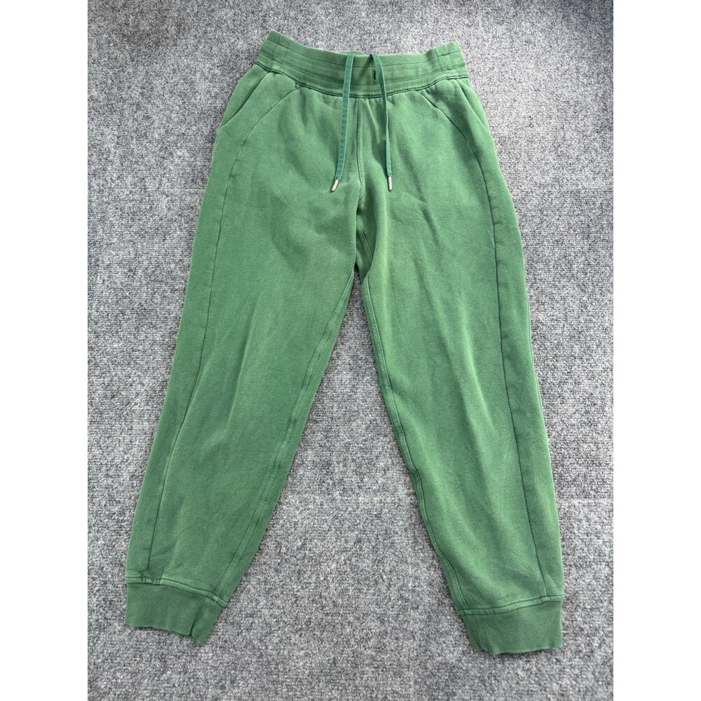 Lululemon Women's 4 Green Sweat Joggers Relaxed Fit Excellent